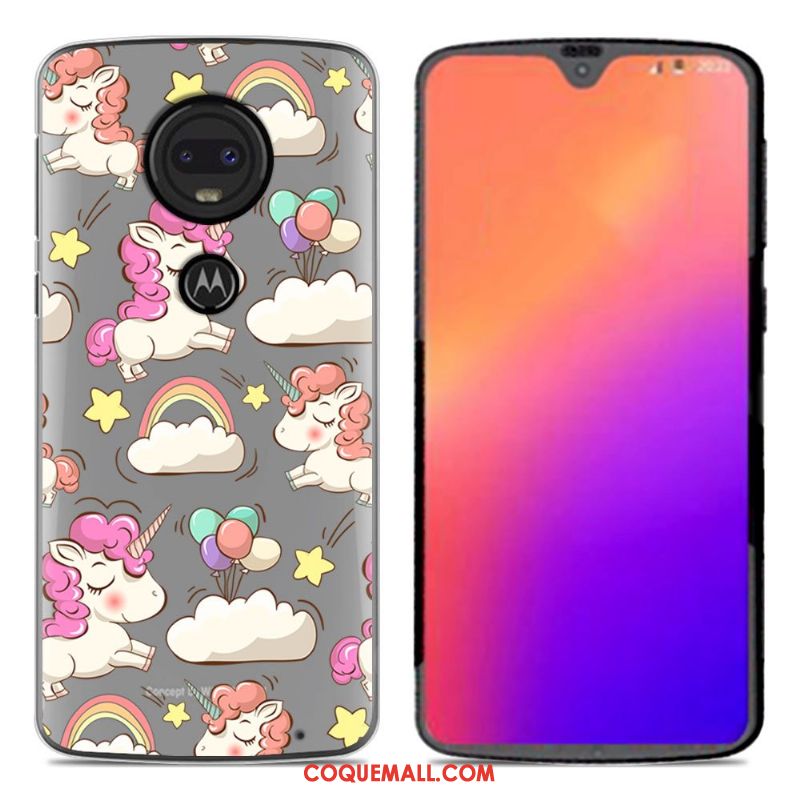 Étui Moto G7 Créatif Personnalité Téléphone Portable, Coque Moto G7 Dessin Animé Nouveau