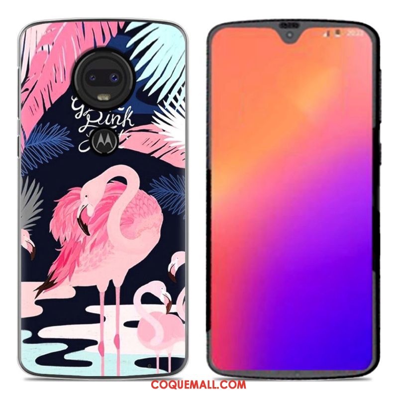 Étui Moto G7 Créatif Personnalité Téléphone Portable, Coque Moto G7 Dessin Animé Nouveau