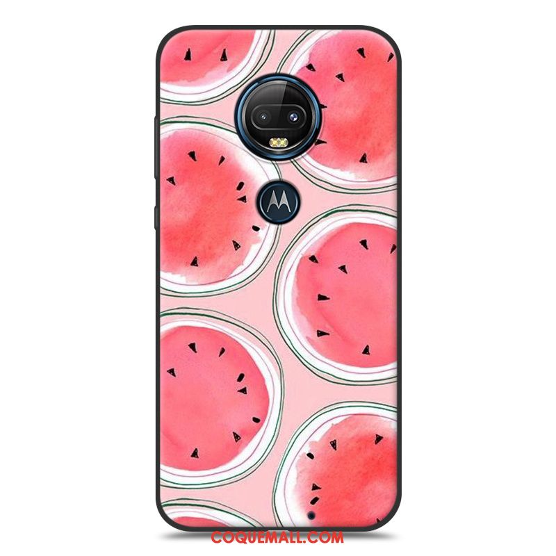 Étui Moto G7 Nouveau Noir Protection, Coque Moto G7 Téléphone Portable Tout Compris