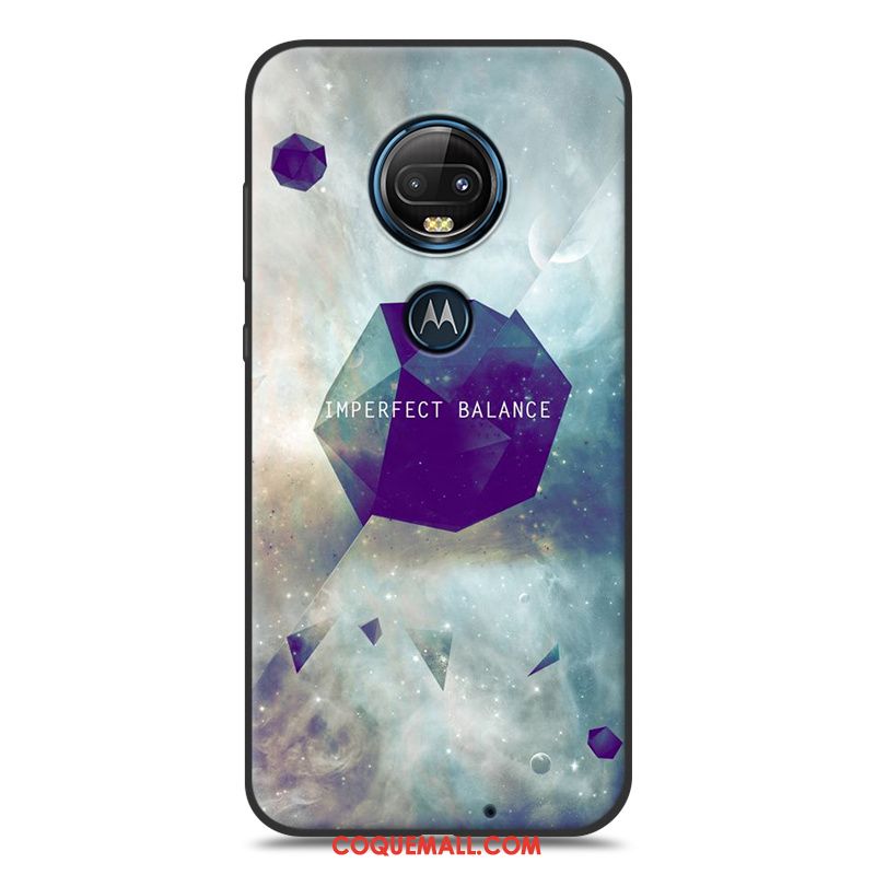 Étui Moto G7 Nouveau Noir Protection, Coque Moto G7 Téléphone Portable Tout Compris