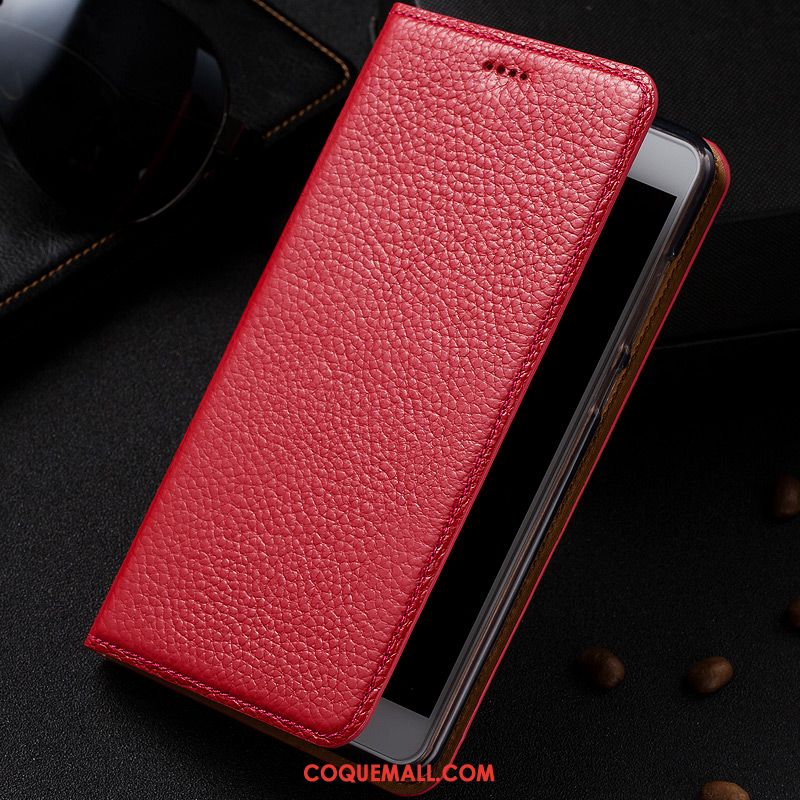 Étui Moto G7 Play En Cuir Protection Modèle Fleurie, Coque Moto G7 Play Tout Compris Litchi Braun