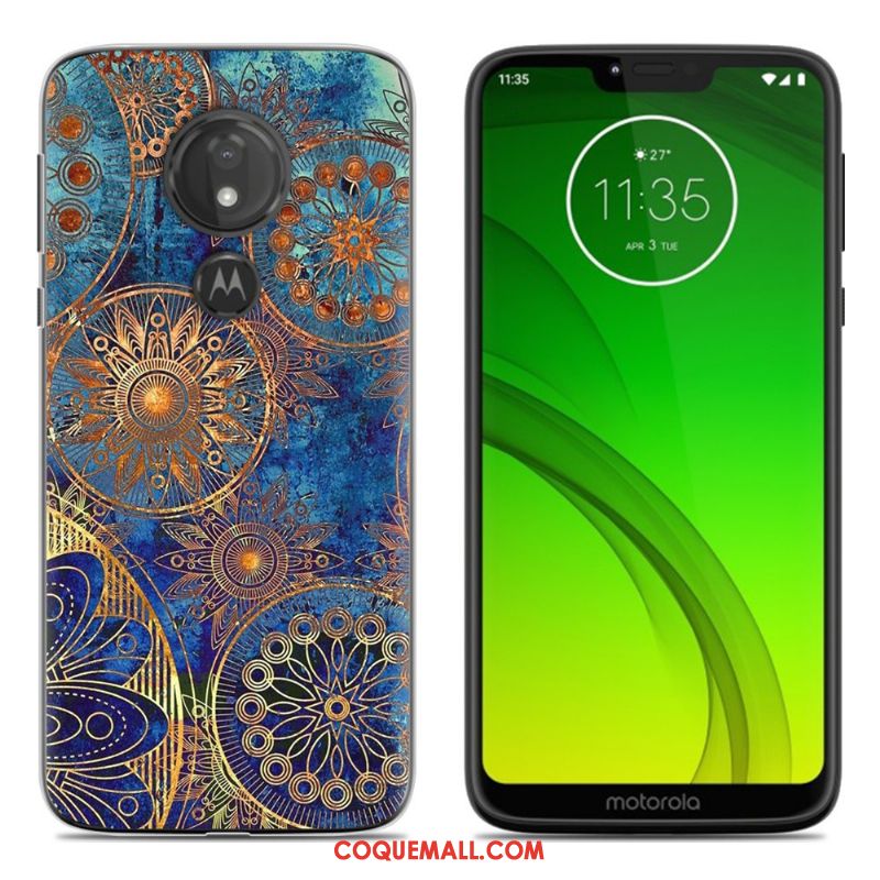 Étui Moto G7 Play Incassable Protection Téléphone Portable, Coque Moto G7 Play Dessin Animé Peinture