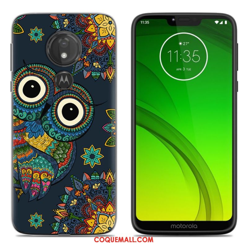 Étui Moto G7 Play Incassable Protection Téléphone Portable, Coque Moto G7 Play Dessin Animé Peinture