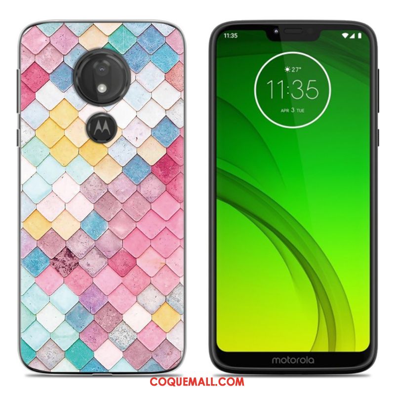 Étui Moto G7 Play Incassable Protection Téléphone Portable, Coque Moto G7 Play Dessin Animé Peinture