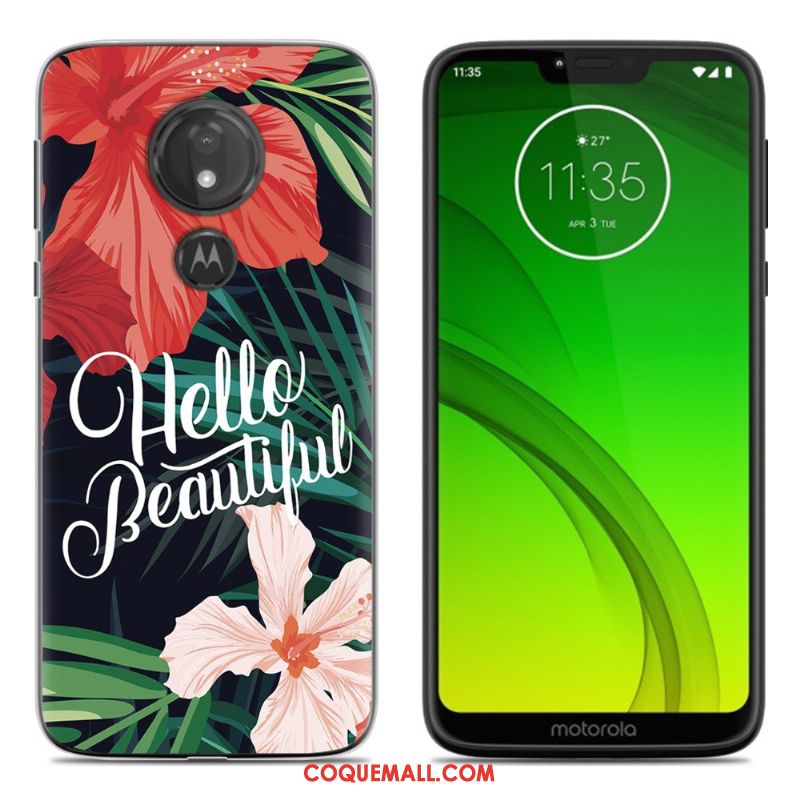 Étui Moto G7 Play Incassable Protection Téléphone Portable, Coque Moto G7 Play Dessin Animé Peinture