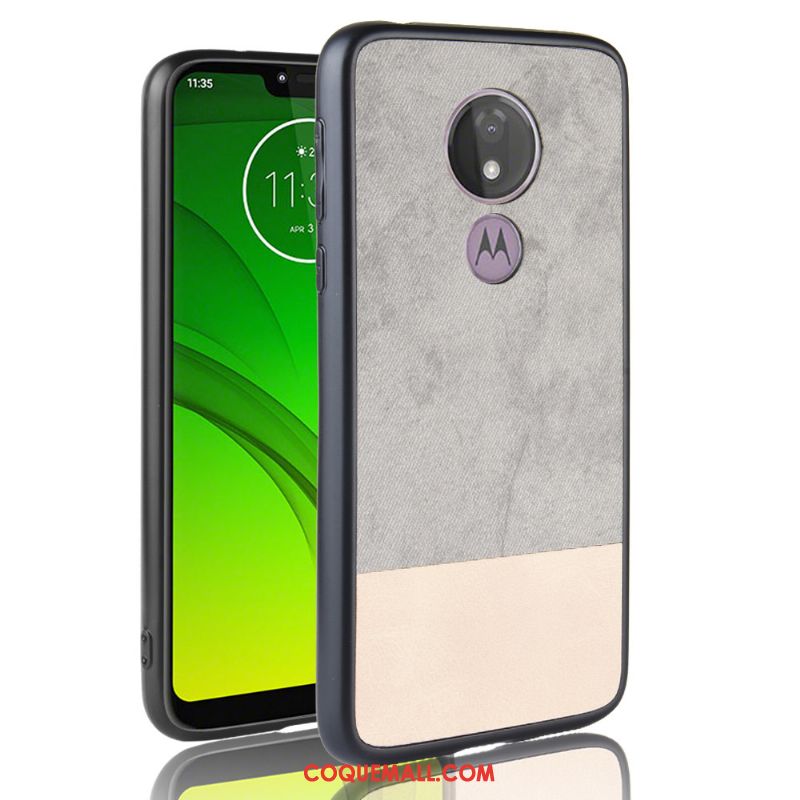 Étui Moto G7 Play Incassable Protection Téléphone Portable, Coque Moto G7 Play Rouge Tout Compris