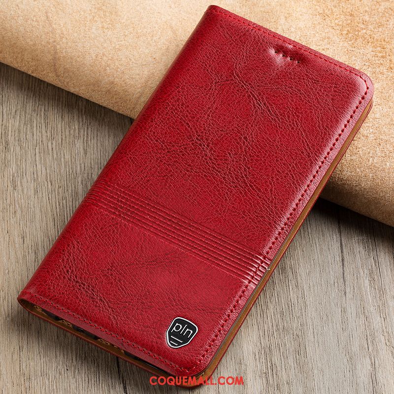 Étui Moto G7 Play Modèle Fleurie Téléphone Portable Rouge, Coque Moto G7 Play Tout Compris Incassable