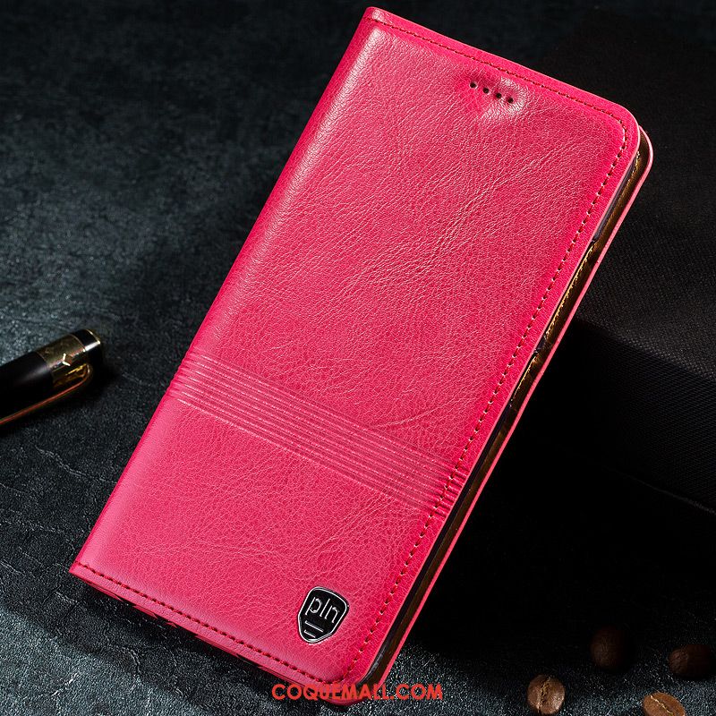 Étui Moto G7 Play Modèle Fleurie Téléphone Portable Rouge, Coque Moto G7 Play Tout Compris Incassable