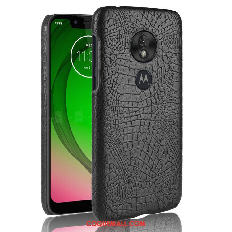 Étui Moto G7 Play Noir Incassable Business, Coque Moto G7 Play Créatif Téléphone Portable