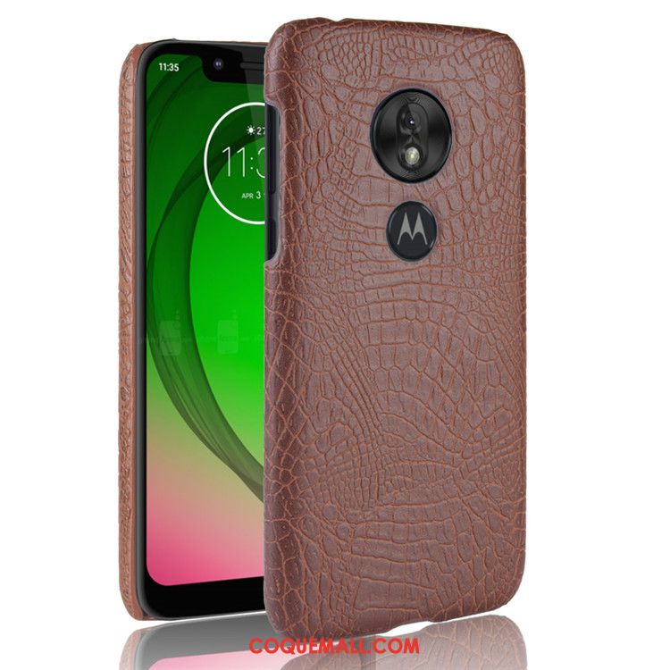 Étui Moto G7 Play Noir Incassable Business, Coque Moto G7 Play Créatif Téléphone Portable