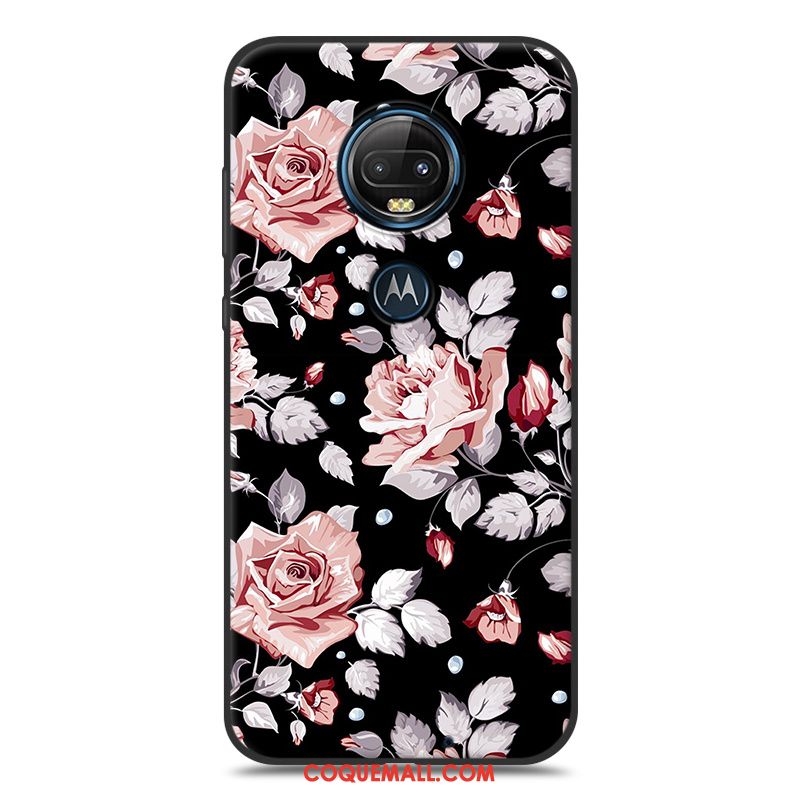 Étui Moto G7 Plus Charmant Gris Téléphone Portable, Coque Moto G7 Plus Tout Compris Ornements Suspendus