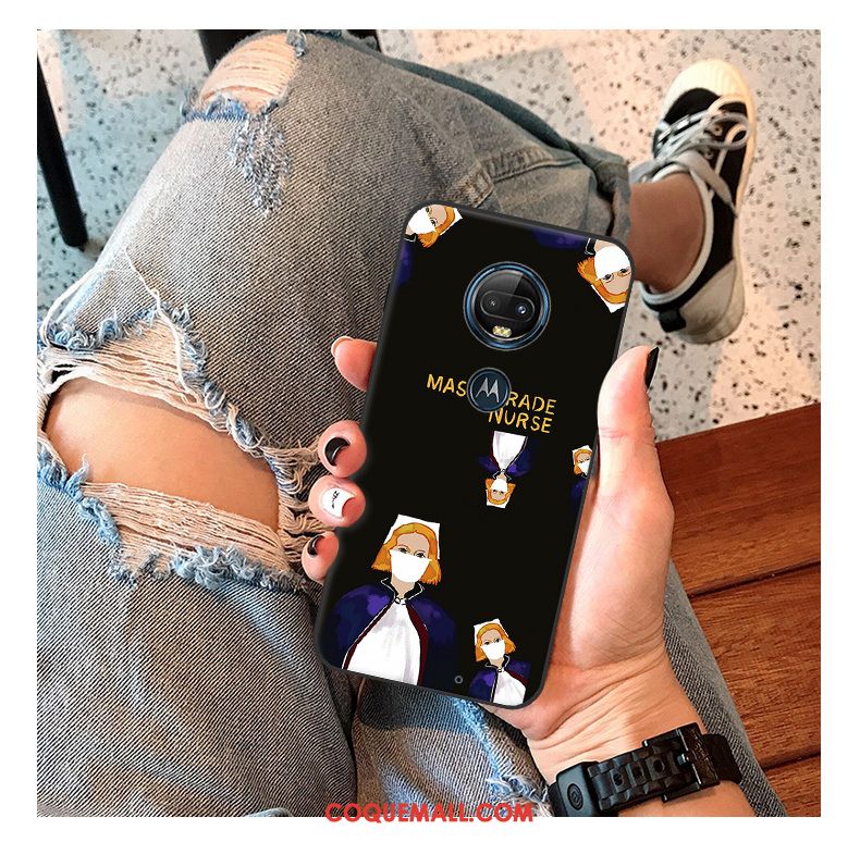 Étui Moto G7 Plus Dessin Animé Protection Téléphone Portable, Coque Moto G7 Plus Drôle Créatif