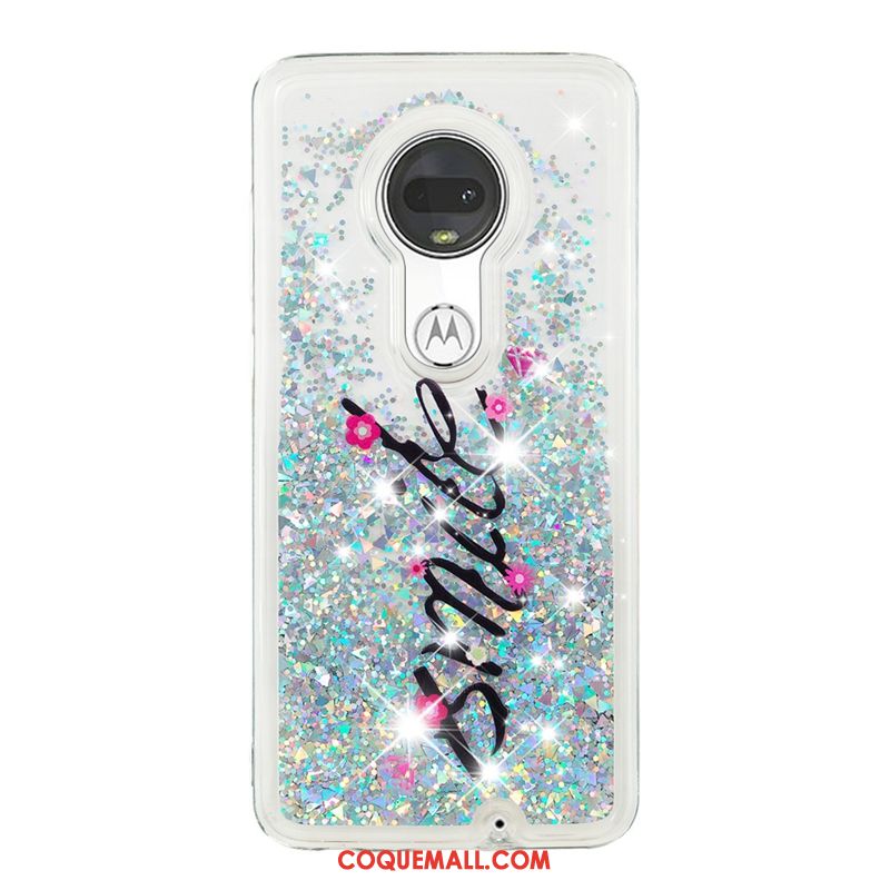 Étui Moto G7 Plus Dessin Animé Quicksand Fluide Doux, Coque Moto G7 Plus Incassable Créatif