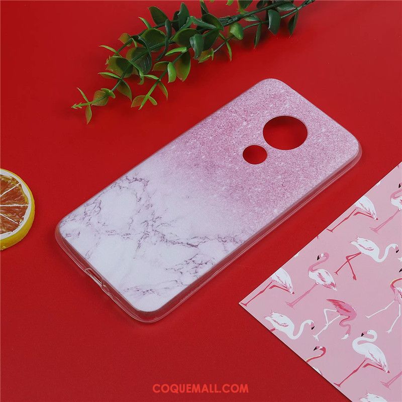 Étui Moto G7 Plus Tout Compris Dessin Animé Fluide Doux, Coque Moto G7 Plus Incassable Papillon