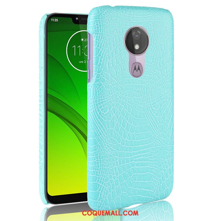 Étui Moto G7 Power Incassable Téléphone Portable Noir, Coque Moto G7 Power Sac Délavé En Daim