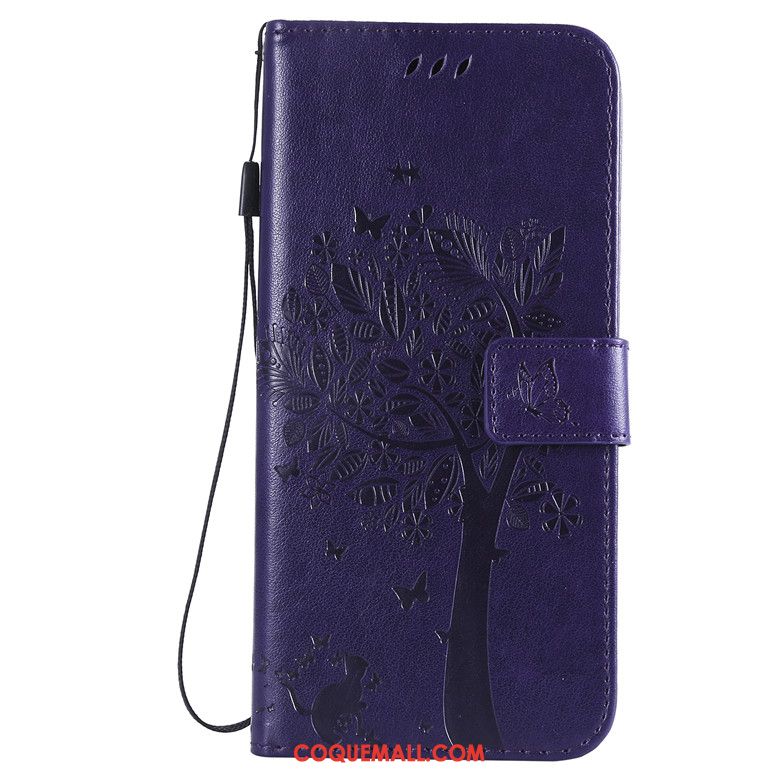 Étui Moto G7 Power Incassable Violet Protection, Coque Moto G7 Power Fluide Doux Téléphone Portable