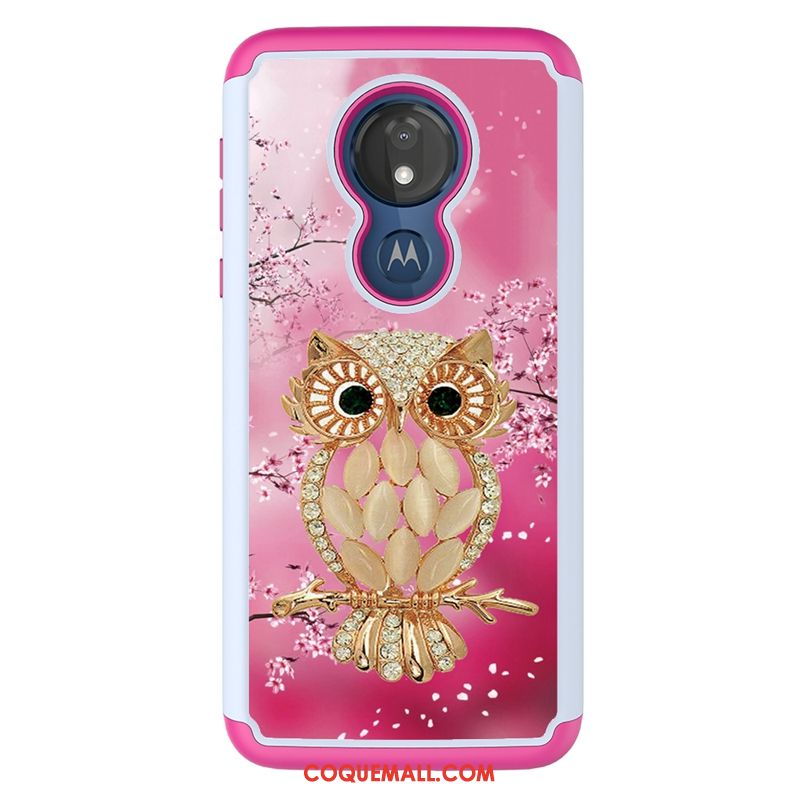 Étui Moto G7 Power Téléphone Portable Modèle Fleurie Tissu, Coque Moto G7 Power Protection Peinture