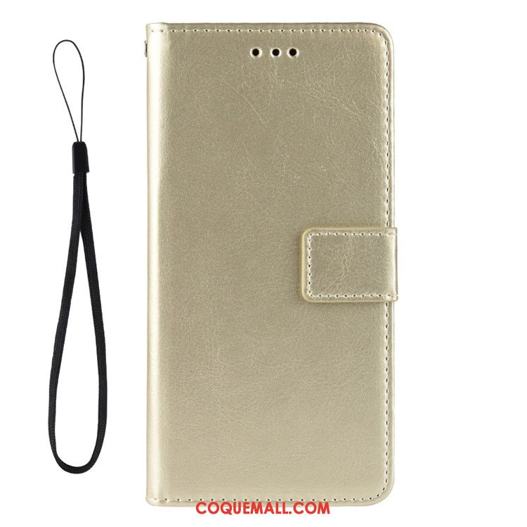 Étui Moto G8 En Cuir Protection Or, Coque Moto G8 Téléphone Portable Ornements Suspendus