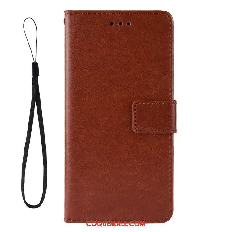 Étui Moto G8 En Cuir Protection Or, Coque Moto G8 Téléphone Portable Ornements Suspendus