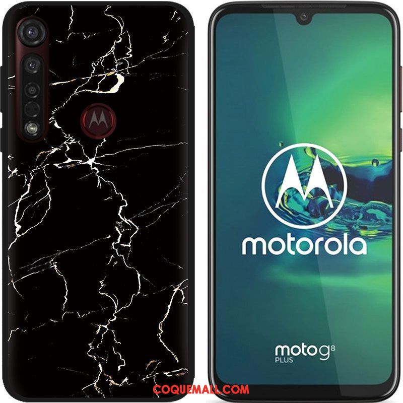 Étui Moto G8 Plus Chaud Dessin Animé Téléphone Portable, Coque Moto G8 Plus Tissu Peinture