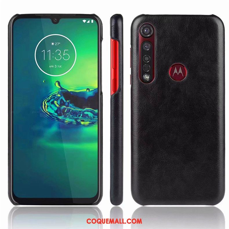 Étui Moto G8 Plus Incassable Protection Simple, Coque Moto G8 Plus Téléphone Portable Bleu