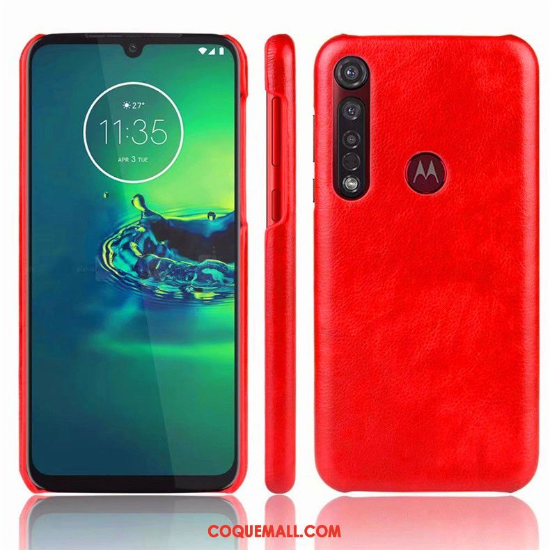 Étui Moto G8 Plus Incassable Protection Simple, Coque Moto G8 Plus Téléphone Portable Bleu