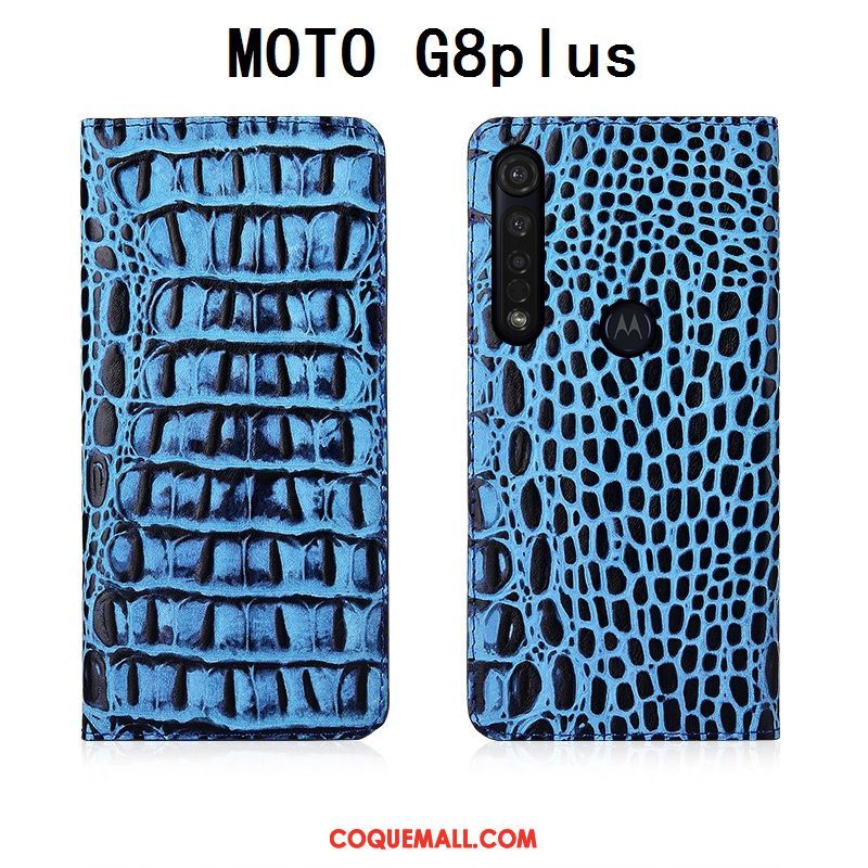 Étui Moto G8 Plus Silicone Tout Compris Téléphone Portable, Coque Moto G8 Plus Incassable En Cuir Braun