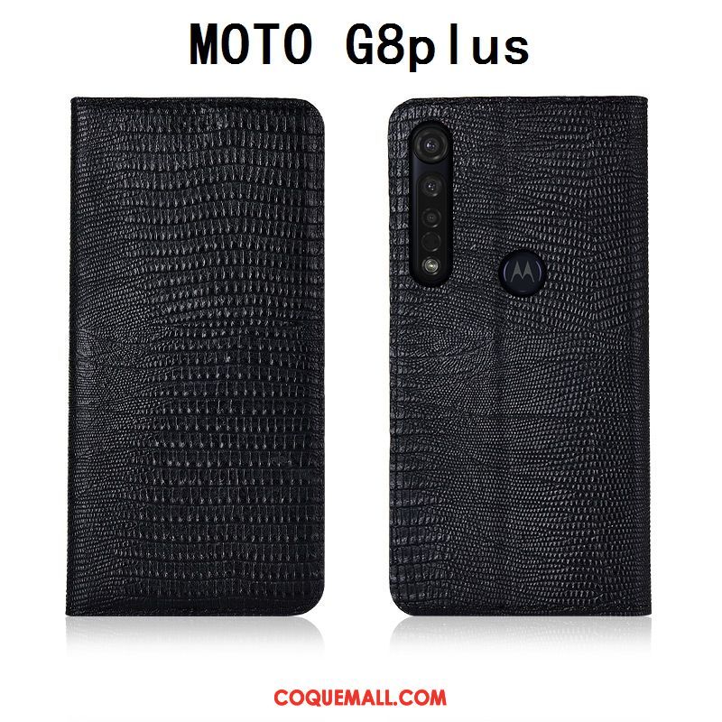 Étui Moto G8 Plus Tout Compris En Cuir Incassable, Coque Moto G8 Plus Silicone Téléphone Portable Braun