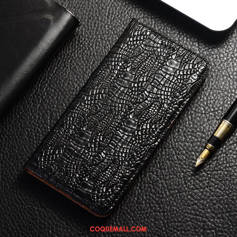 Étui Moto G8 Power Crocodile Téléphone Portable Protection, Coque Moto G8 Power Tout Compris Cuir Véritable