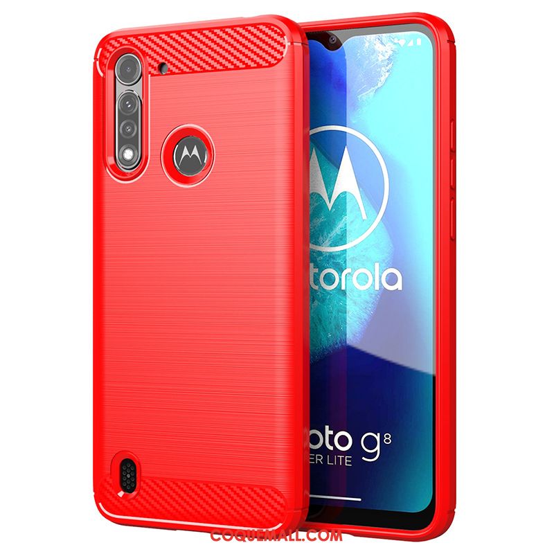 Étui Moto G8 Power Lite Légère Fluide Doux Téléphone Portable, Coque Moto G8 Power Lite Noir