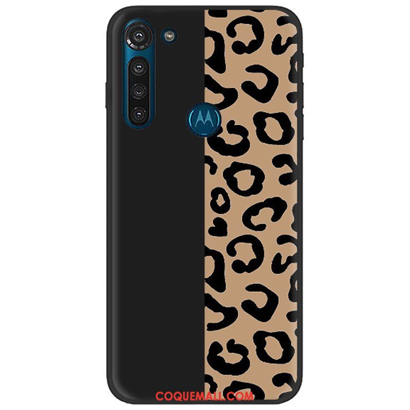 Étui Moto G8 Power Noir Délavé En Daim Pu, Coque Moto G8 Power Téléphone Portable Tendance