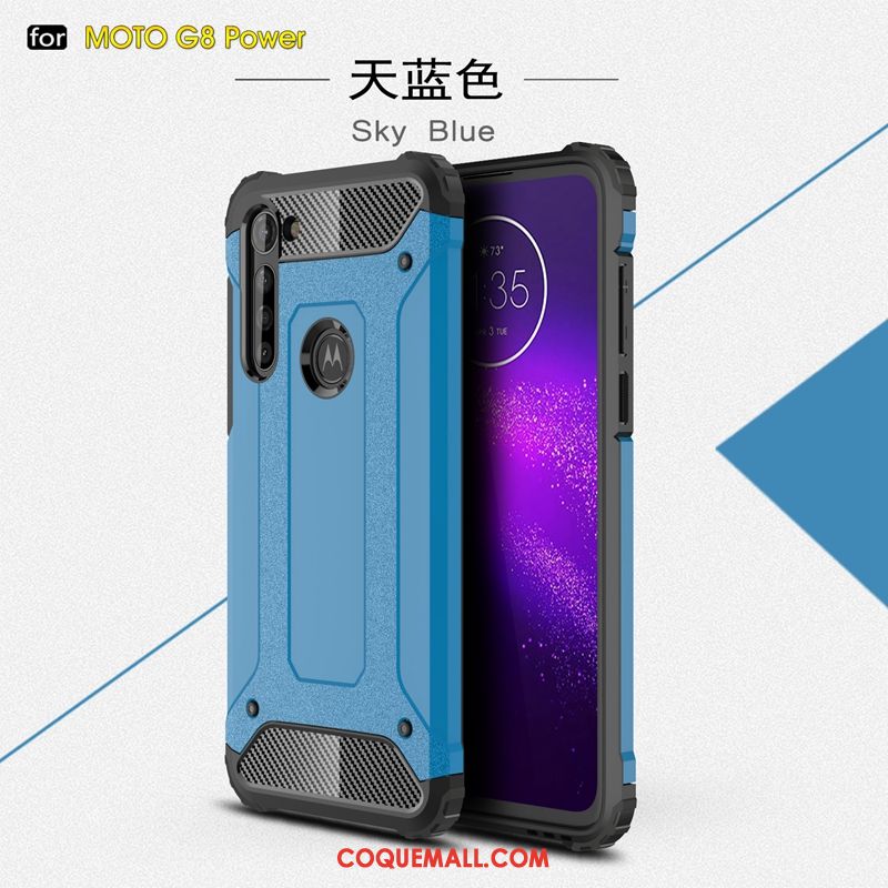 Étui Moto G8 Power Nouveau Incassable Protection, Coque Moto G8 Power Fluide Doux Tout Compris