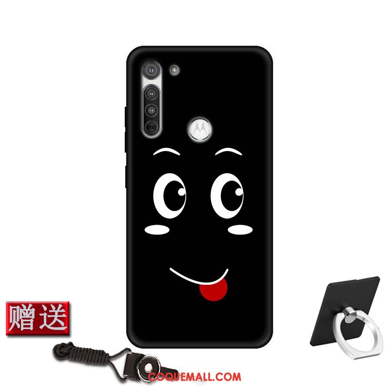 Étui Moto G8 Power Rouge Tout Compris Téléphone Portable, Coque Moto G8 Power Délavé En Daim Fluide Doux