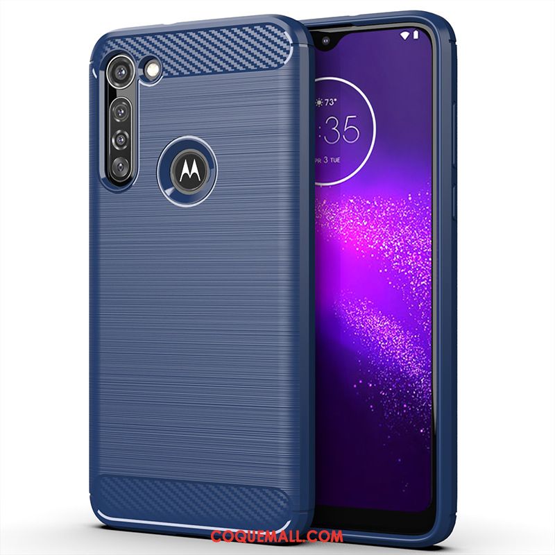 Étui Moto G8 Power Silicone Fluide Doux Protection, Coque Moto G8 Power Gris Tout Compris