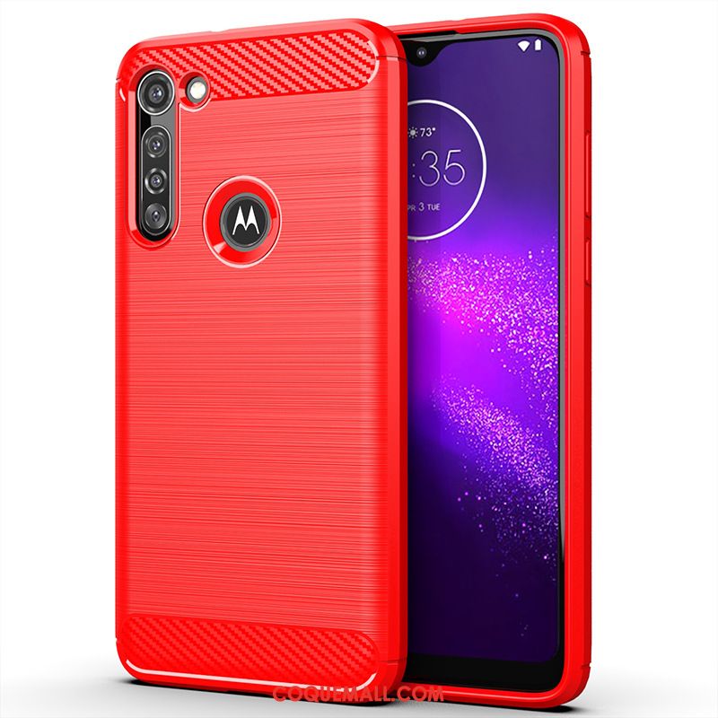 Étui Moto G8 Power Silicone Fluide Doux Protection, Coque Moto G8 Power Gris Tout Compris