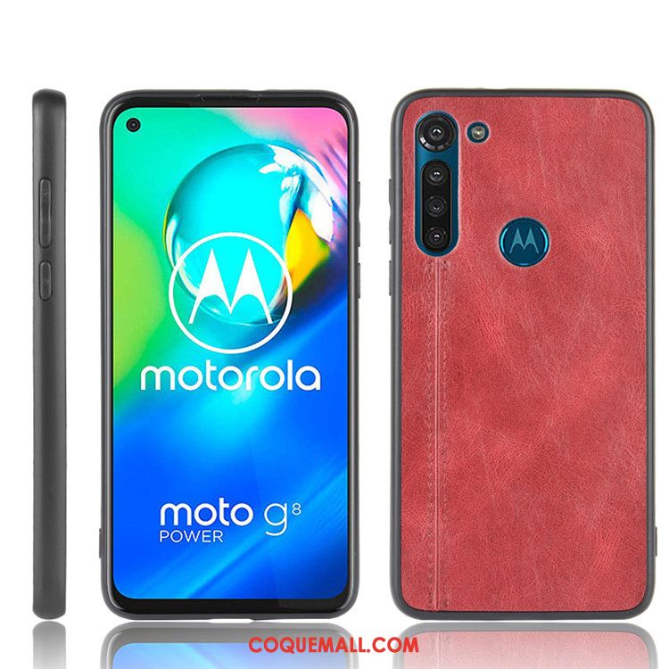 Étui Moto G8 Power Téléphone Portable Tout Compris Marque De Tendance, Coque Moto G8 Power Noir Difficile