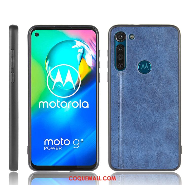 Étui Moto G8 Power Téléphone Portable Tout Compris Marque De Tendance, Coque Moto G8 Power Noir Difficile