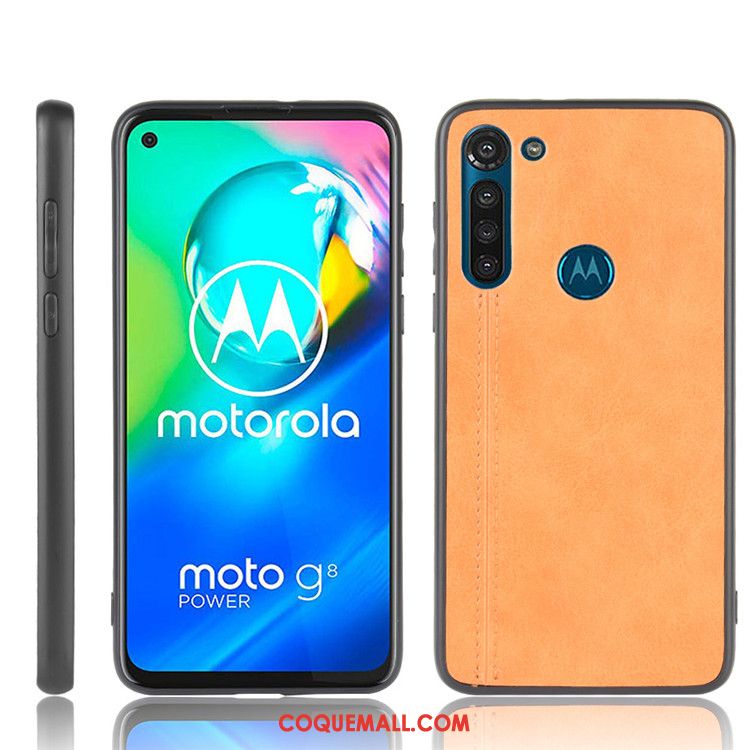 Étui Moto G8 Power Téléphone Portable Tout Compris Marque De Tendance, Coque Moto G8 Power Noir Difficile