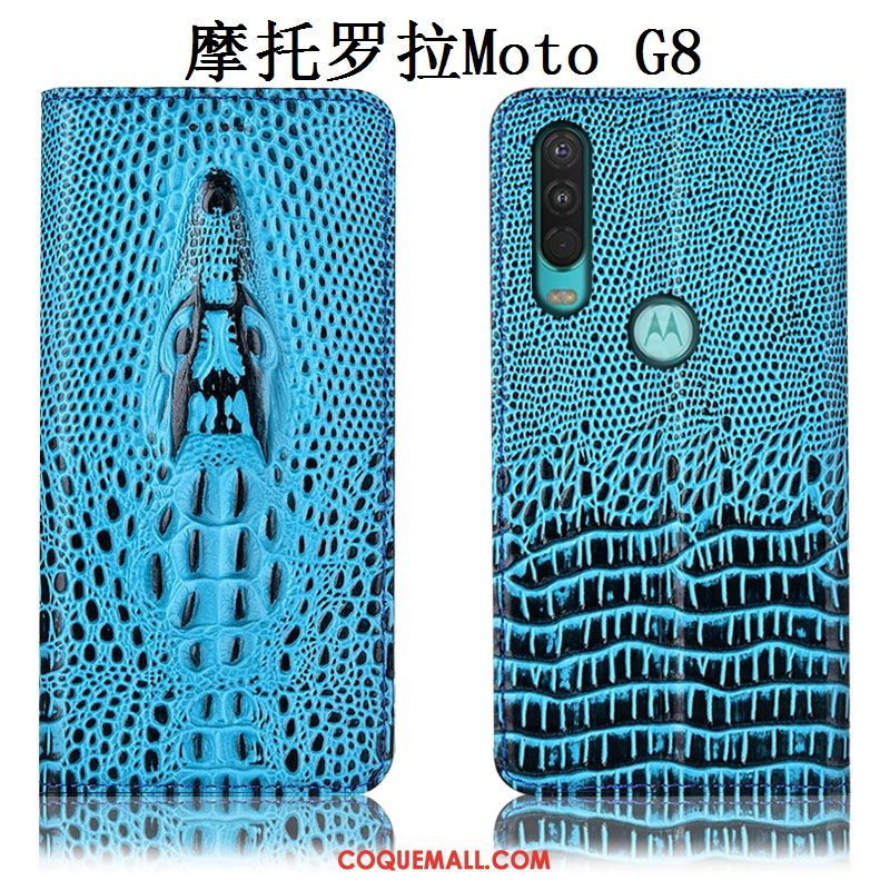 Étui Moto G8 Protection Incassable Téléphone Portable, Coque Moto G8 Tout Compris Jaune