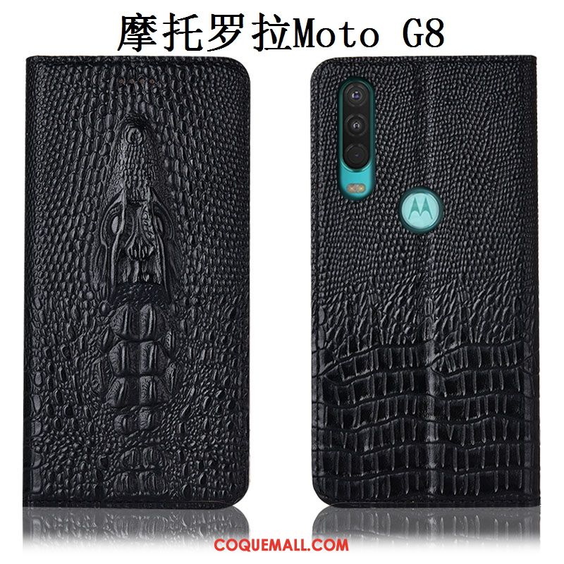 Étui Moto G8 Protection Incassable Téléphone Portable, Coque Moto G8 Tout Compris Jaune