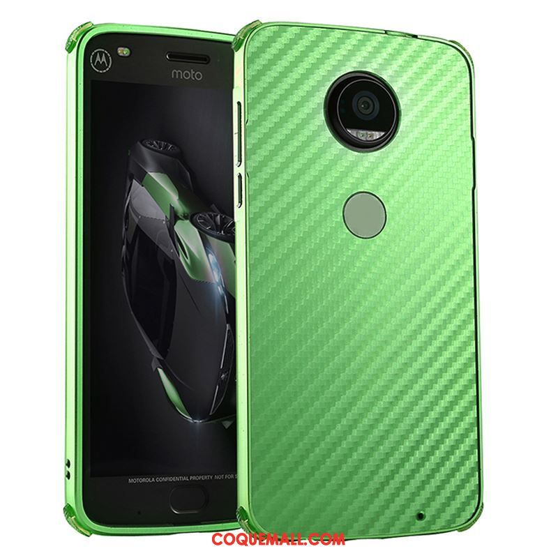 Étui Moto X4 Incassable Vert Métal, Coque Moto X4 Protection Téléphone Portable