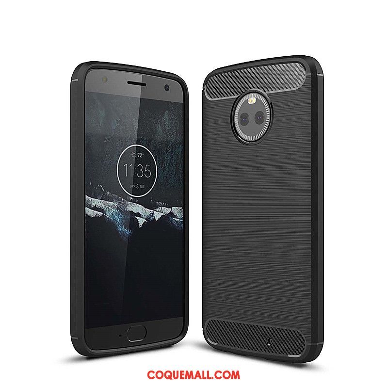Étui Moto X4 Mode Fibre Protection, Coque Moto X4 Silicone Téléphone Portable