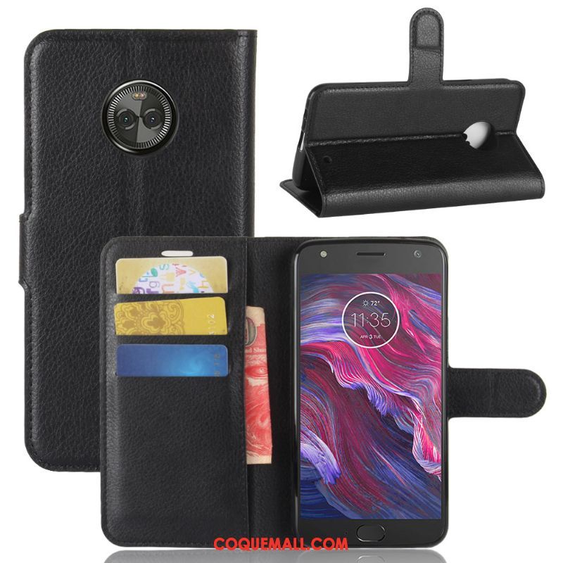 Étui Moto X4 Modèle Fleurie Incassable Protection, Coque Moto X4 Vert Étui En Cuir