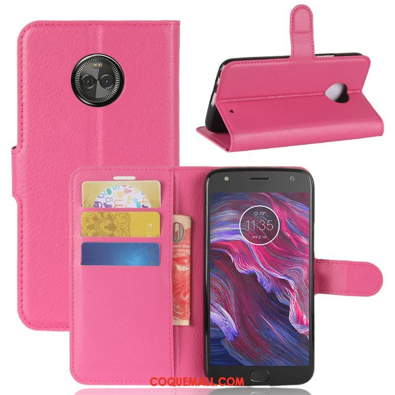 Étui Moto X4 Modèle Fleurie Incassable Protection, Coque Moto X4 Vert Étui En Cuir