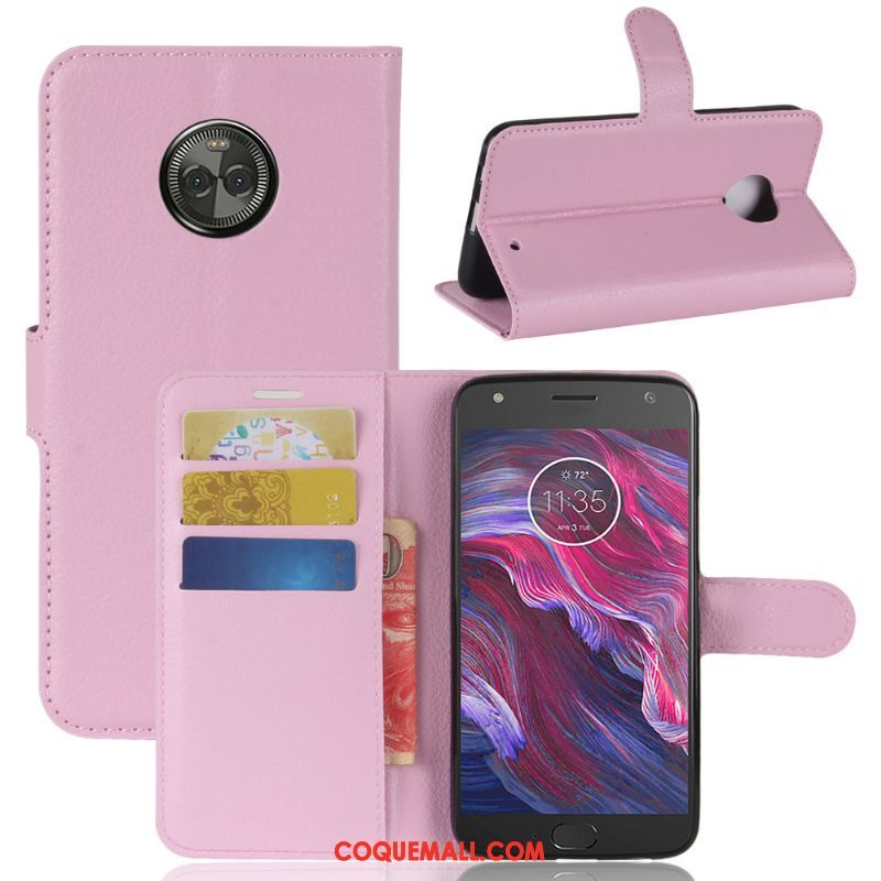 Étui Moto X4 Modèle Fleurie Incassable Protection, Coque Moto X4 Vert Étui En Cuir