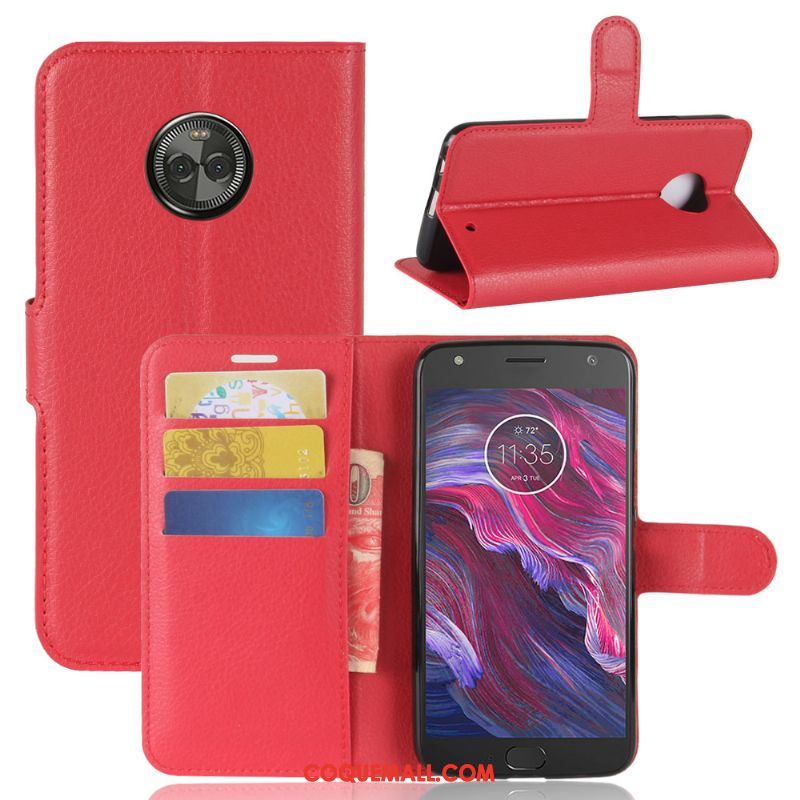 Étui Moto X4 Modèle Fleurie Incassable Protection, Coque Moto X4 Vert Étui En Cuir