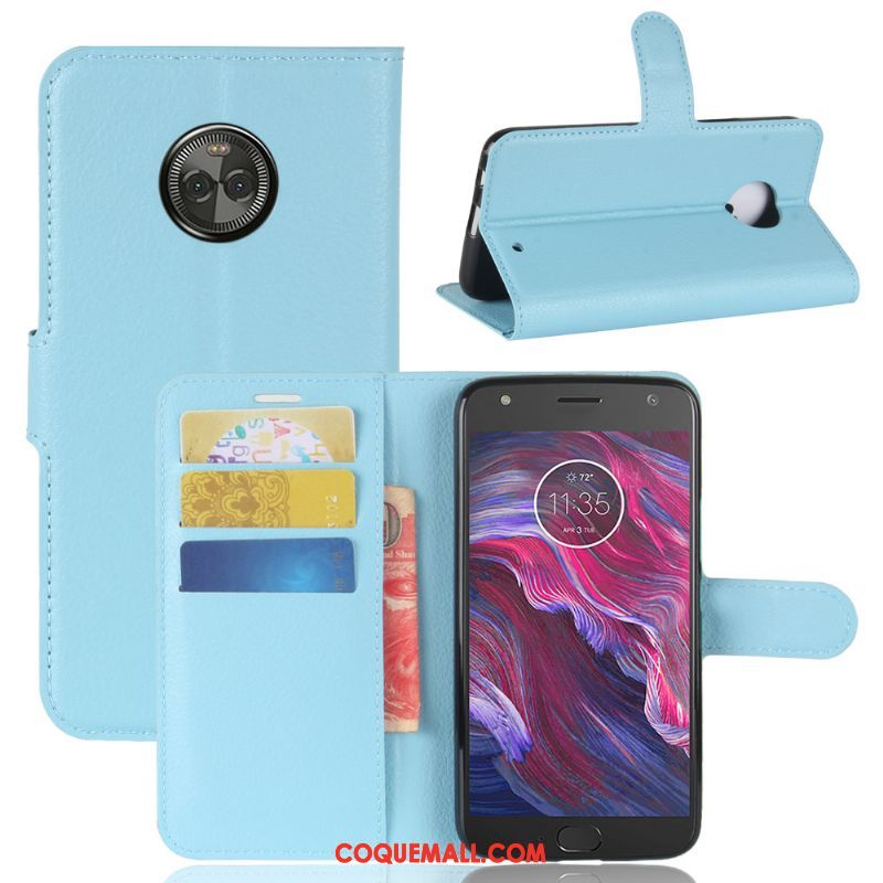 Étui Moto X4 Modèle Fleurie Incassable Protection, Coque Moto X4 Vert Étui En Cuir