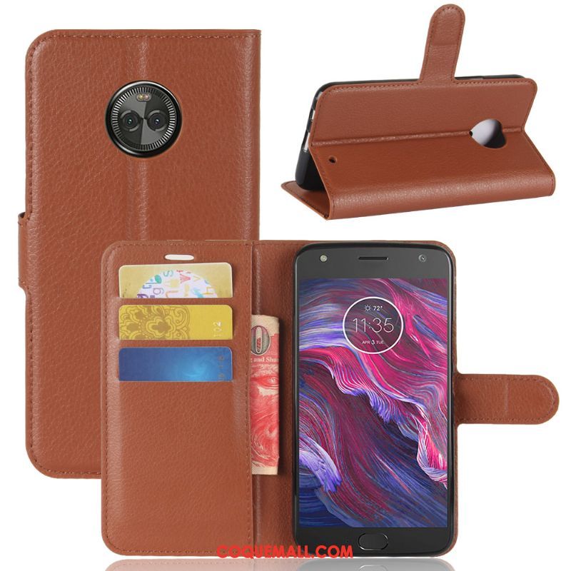 Étui Moto X4 Modèle Fleurie Incassable Protection, Coque Moto X4 Vert Étui En Cuir