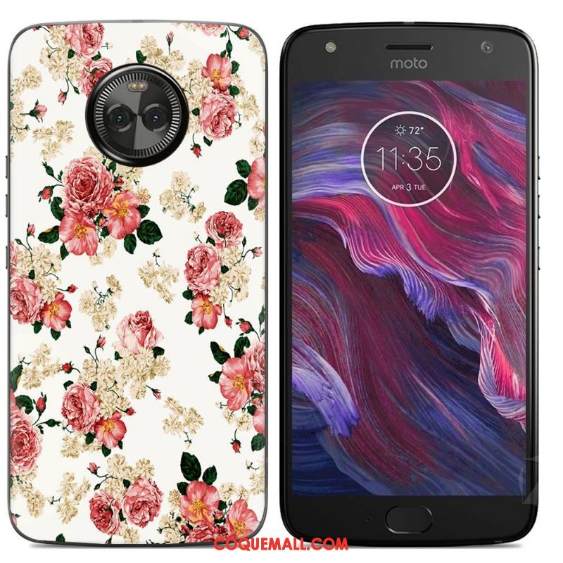 Étui Moto X4 Multicolore Dessin Animé Téléphone Portable, Coque Moto X4 Silicone Peinture