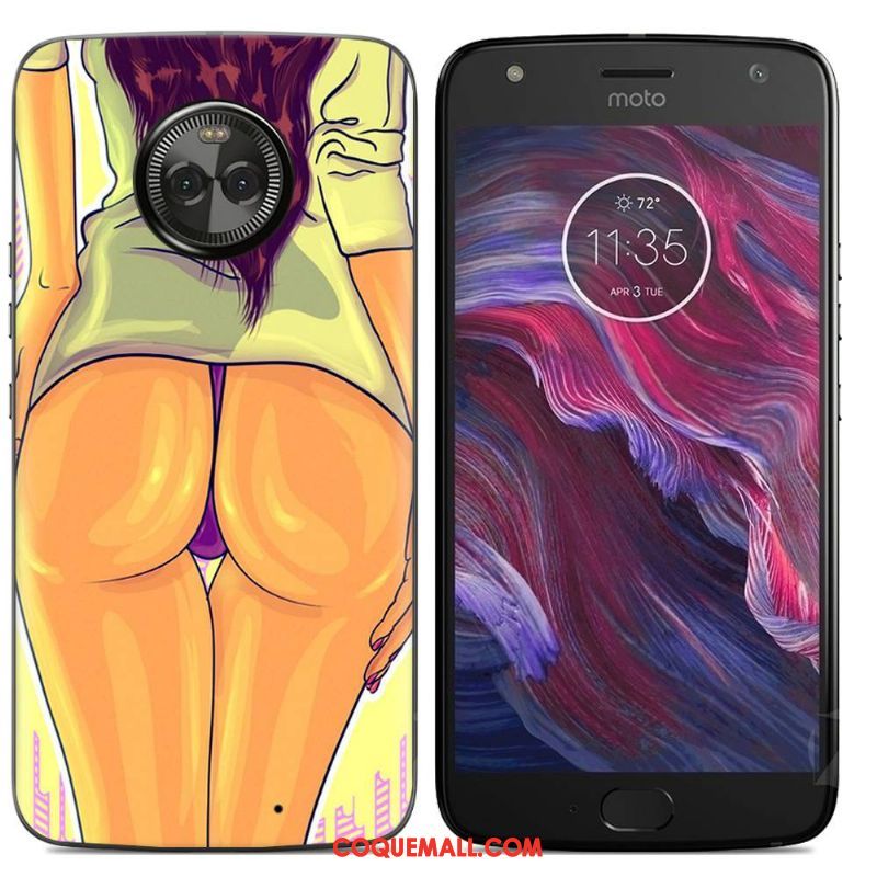 Étui Moto X4 Multicolore Dessin Animé Téléphone Portable, Coque Moto X4 Silicone Peinture